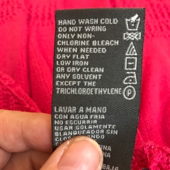 Chelsea & Theodore pink knit & crochet detail M - Picture 7 of 8